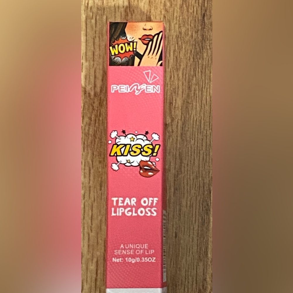 Pink Peiyen Tear Off Lip Gloss 0.35 ounces NWT